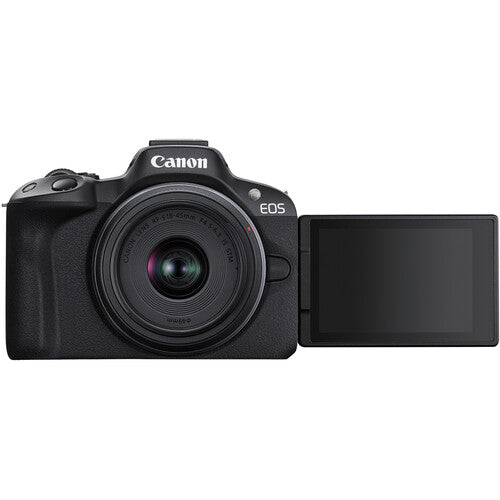 Canon EOS R50 RF-S18-45mm f/4.5-6.3 is STM Mirrorless Photo Camera (Black) Canon EOS R50 RF-S18-45mm f/4.5-6.3 is STM Mirrorless Photo Camera (Black)